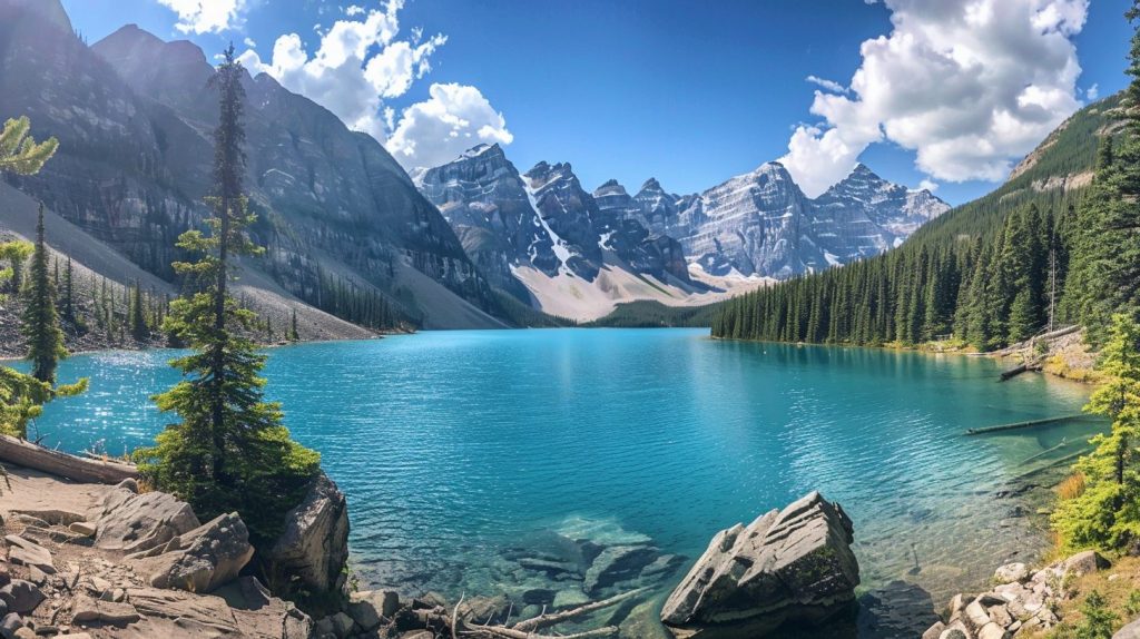 canadian rockies lake moraine