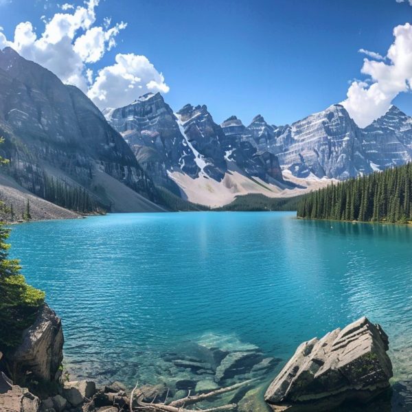 canadian rockies lake moraine