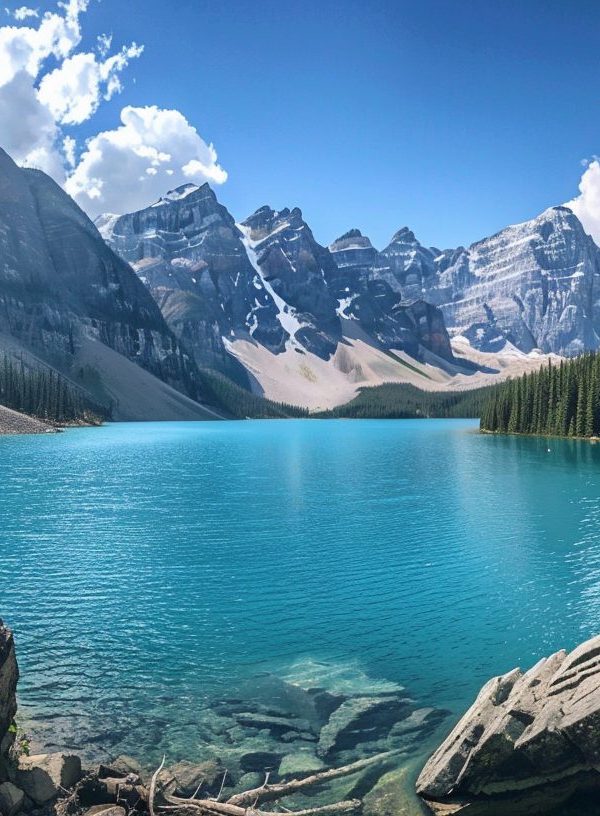 canadian rockies lake moraine