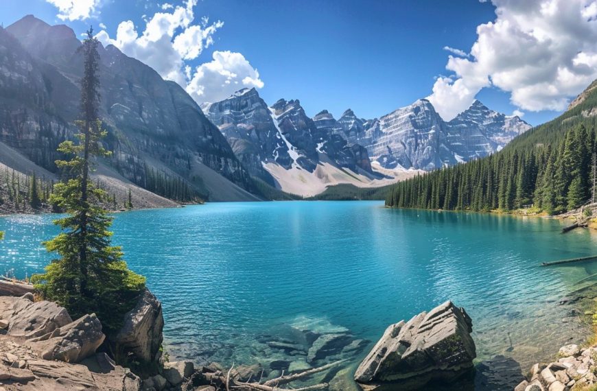 canadian rockies lake moraine